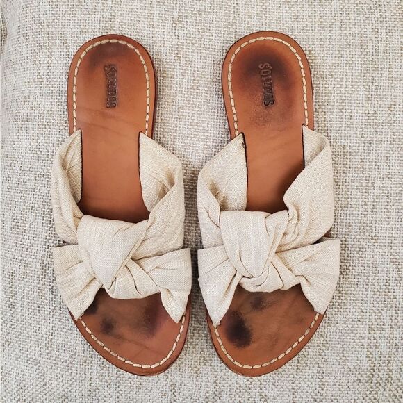 Saludos Knotted Slide Sandals Sz 7.5 - Picture 7 of 13